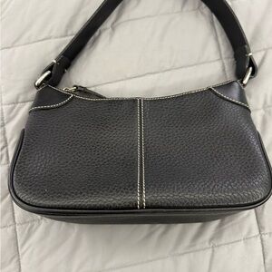 Dooney & Bourke Black Pebbled Leather Shoulder Bag